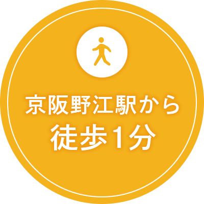 京阪野江駅から徒歩1分